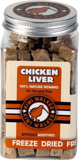 KiwiWalker ficat de pui liofilizat pentru câini 115 g