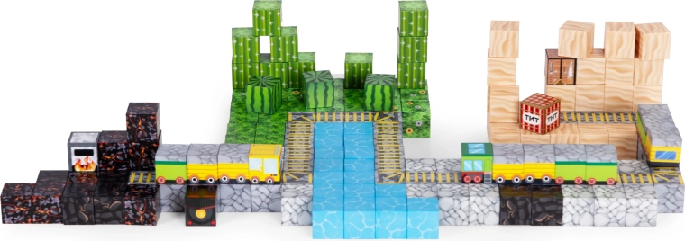 Lume creativă în stil pixel