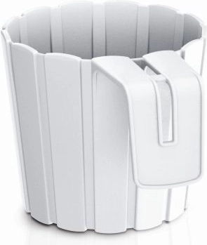 Ghiveci suspendat Boardee Hook alb 14,4 cm