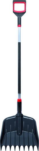 Greblă-lopată Rake Loader 2 în 1, negru