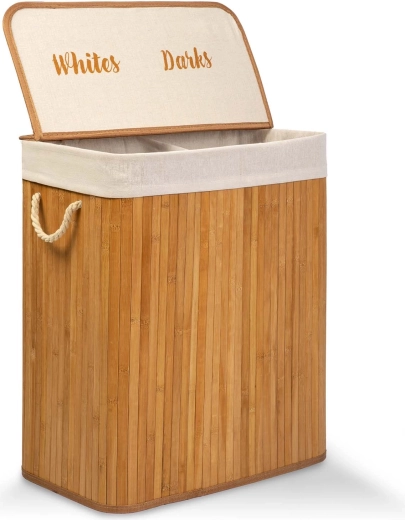 Două compartimente: rufe deschise și închise la culoare fără efort