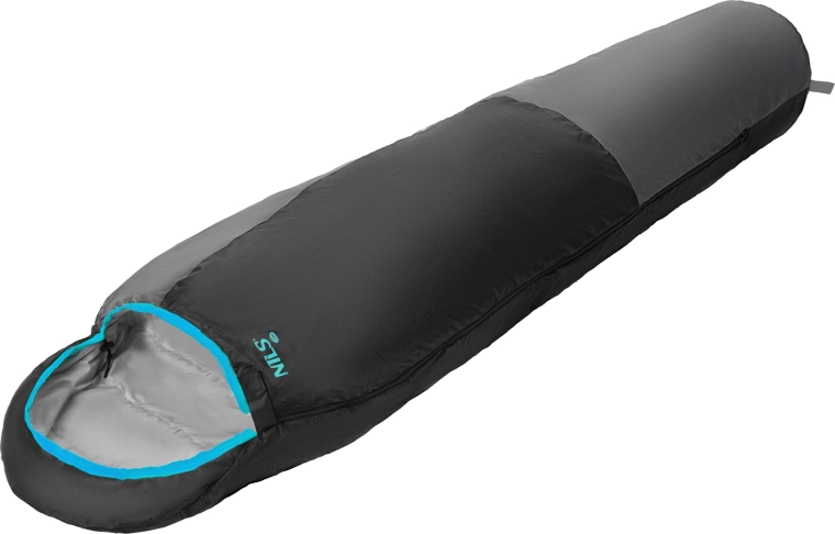 Sac de dormit ultraușor NILS Camp NC1705 negru/mentă