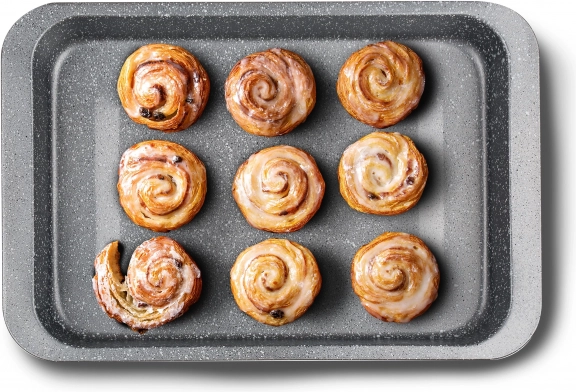 Tavă de copt adâncă Granite 36,5 × 27 × 4,5 cm