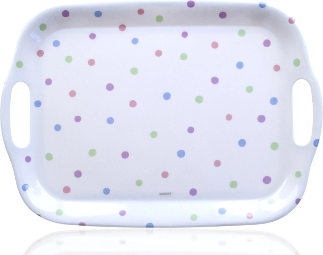 Tavă din melamină PUNTO cu mânere 36 × 25,5 cm