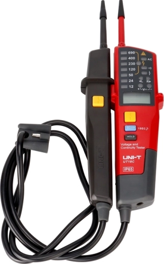 Uni-T tester bipolar de tensiune și continuitate UT18C