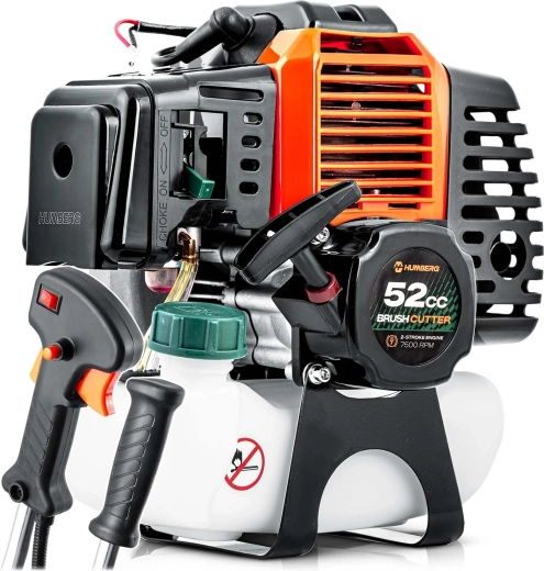 Humberg motor de schimb pentru motocoasă pe benzină / trimmer cu fir 52 cm³ cu mânere - 1 bucată