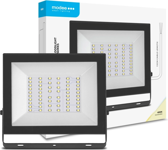 Modee proiector LED E‑series Slim 50 W, 4000 lm, 120°, alb neutru