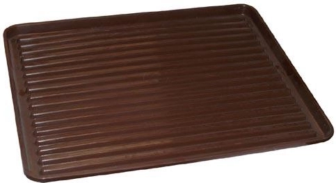 Scurgător pentru vase 50 × 40 cm, plastic maro