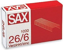 Capse de birou 26/6 zincate, 1000 buc.