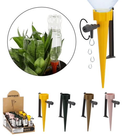 Irigator pentru plante cu robinet, mix de culori