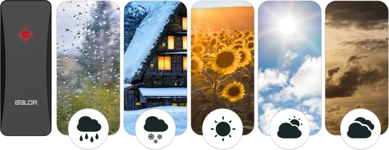 Gama largă de măsurare a temperaturii și umidității