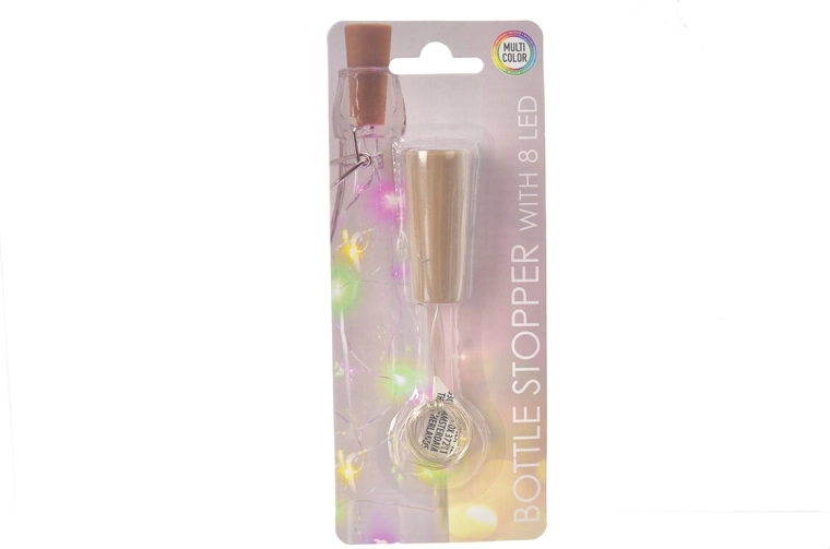 Ghirlandă LED colorată pentru sticlă, 8 LED, 70 cm