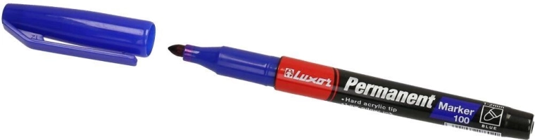 Marker permanent Luxor 100 – Albastru