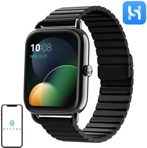 Ceas inteligent Haylou RS4 Plus (negru)