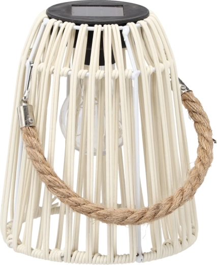 Lampion LED solar alb 18 cm