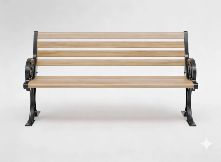 Bancă de grădină din aluminiu Charlotte 150 × 58 × 74 cm