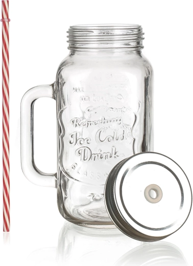 Capac metalic cu șurub anti-vărsare