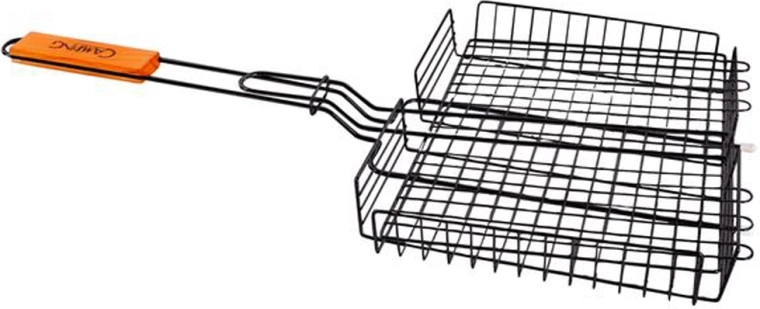 Grătar adânc Camping 31 × 24 cm, negru