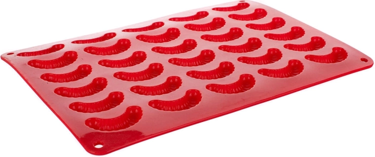 Formă din silicon pentru cornulețe Culinaria Red 30 buc