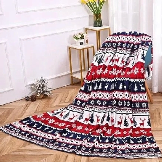 Pătură moale de iarnă cu model de Crăciun 120 × 150 cm