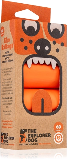 Explorer Dog pungi ecologice pentru excremente de câine, 60 buc