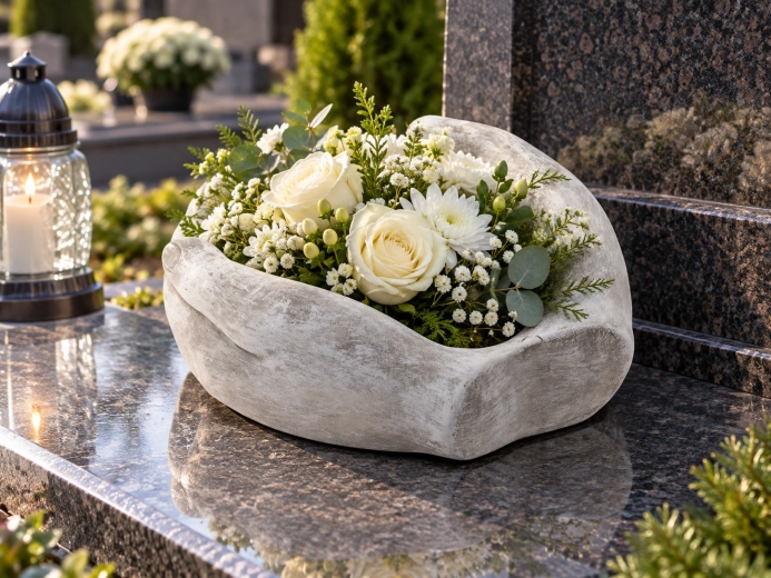 Pentru decorarea florală a mormântului