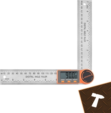 Măsurare precisă 0–360° cu ecran LCD