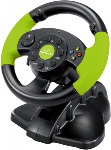 Volan de joc EG104 cu vibrații pentru PC, PS3 și Xbox 360