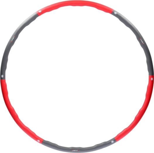 Cerc hula hoop de masaj HMS, 100 cm – roșu