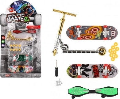 Set de skateboarduri și trotinetă pentru degete cu accesorii înșurubabile