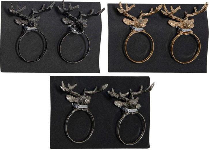 Inel metalic pentru șervețele, diametru 3,7 cm, set 2 buc