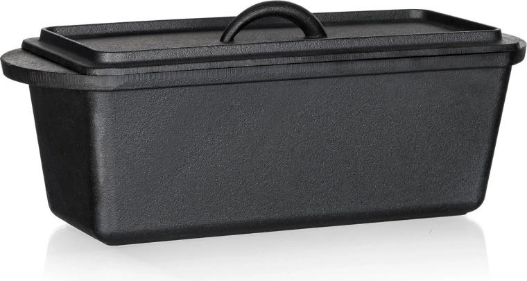 Formă de pâine din fontă cu capac EXCELLENT 3 l, neagră
