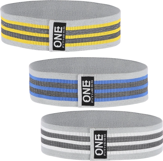 Set benzi de rezistență pentru șolduri ONE Fitness 3-în-1