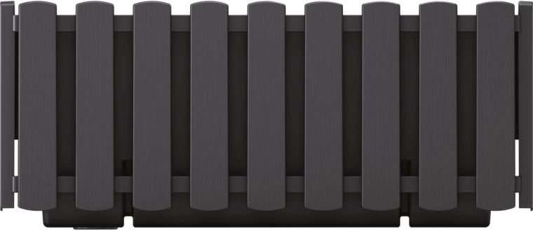 Jardinieră din plastic Boardee Fencycase 38 cm antracit