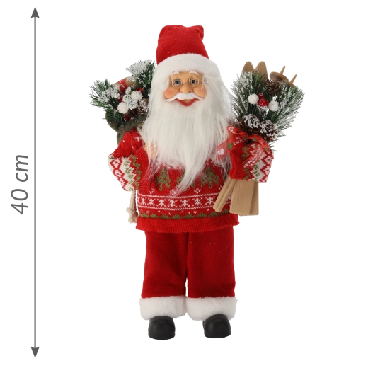 Element decorativ de iarnă cu schiuri