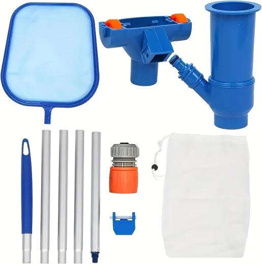 Set complet de accesorii pentru întreținerea piscinei
