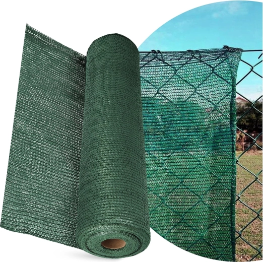 Plasă de umbrire și mascarea pentru gard 1,5 × 50 m, 180 g/m², cu 100 coliere de strângere