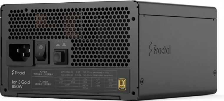 FDE Ion 3 Gold 850W 80 Plus Gold sursă de alimentare modulară