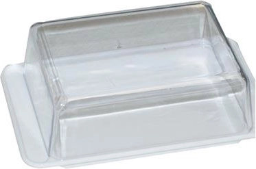 Cutie pentru unt dreptunghiulară 15 × 10 cm cu capac transparent
