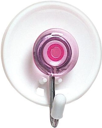 Cârlige rotunde autoadezive cu ventuză, mix de culori, 3 buc.