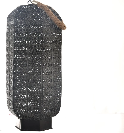 Sfeșnic metalic negru-auriu 41 cm
