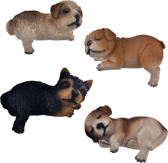 Figurină decorativă câine din polystone 20 × 13 × 10 cm