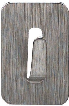 Cârlige autoadezive din oțel inoxidabil, dreptunghiulare 2,5 × 3,5 cm (4 buc.)