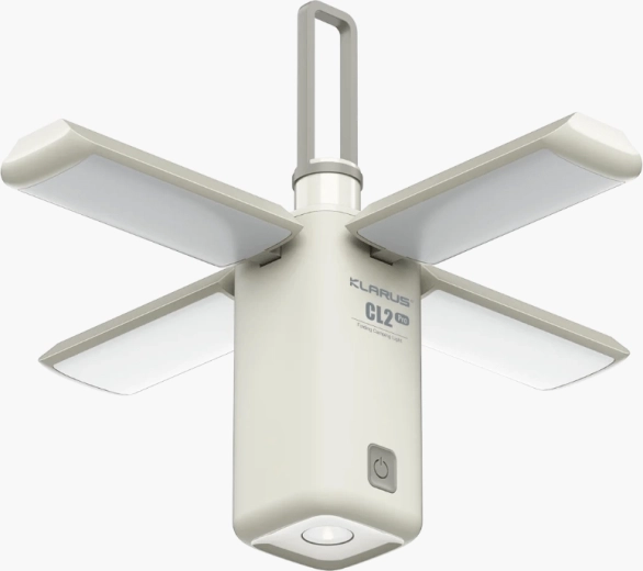 Klarus CL2 Pro White lampă de camping 750 lm cu panouri reglabile și powerbank