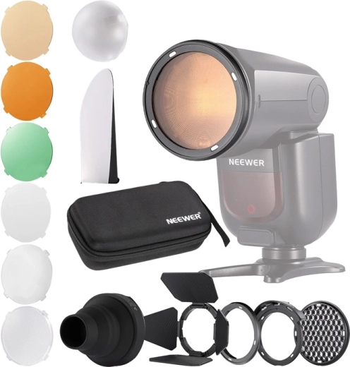 Set magnetic de modificatoare de lumină Neewer pentru blițuri cu cap rotund