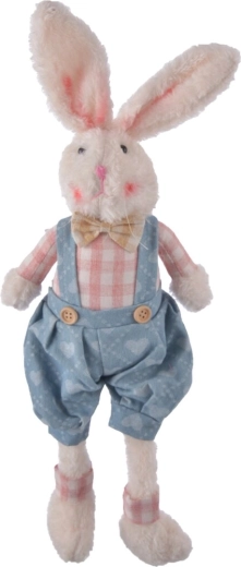 Iepuraș de pluș în pantaloni – șezând, 51 cm