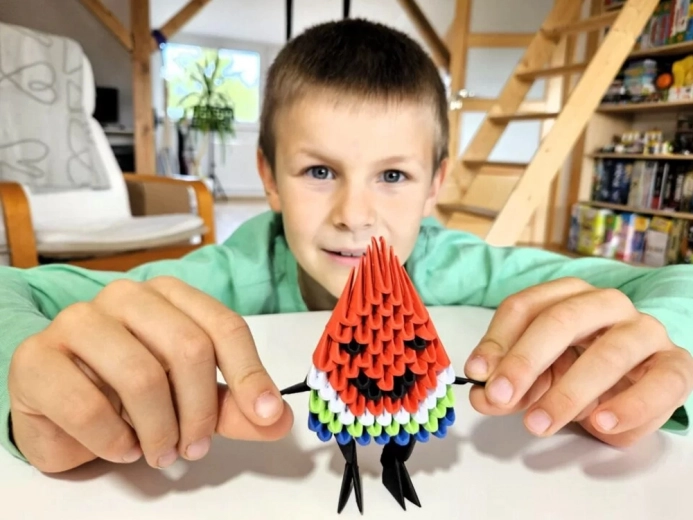 Decorațiune 3D colorată