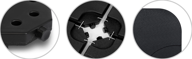 Suprafață rezistentă și fixare sigură prin clipsare