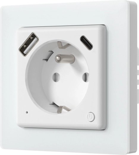 Priză inteligentă încastrată Avatto cu Wi‑Fi și USB‑C