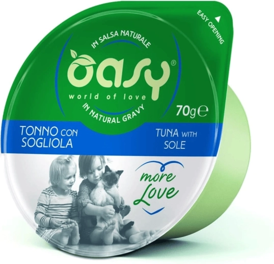 Oasy More Love conservă pentru pisici ton cu cambulă 70 g